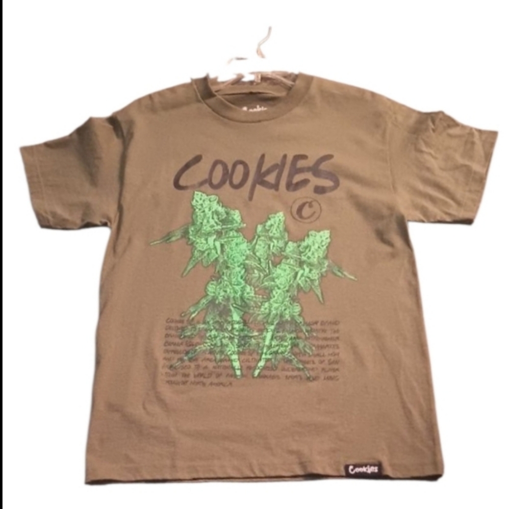 Olive Green M Cookies Bio Tee